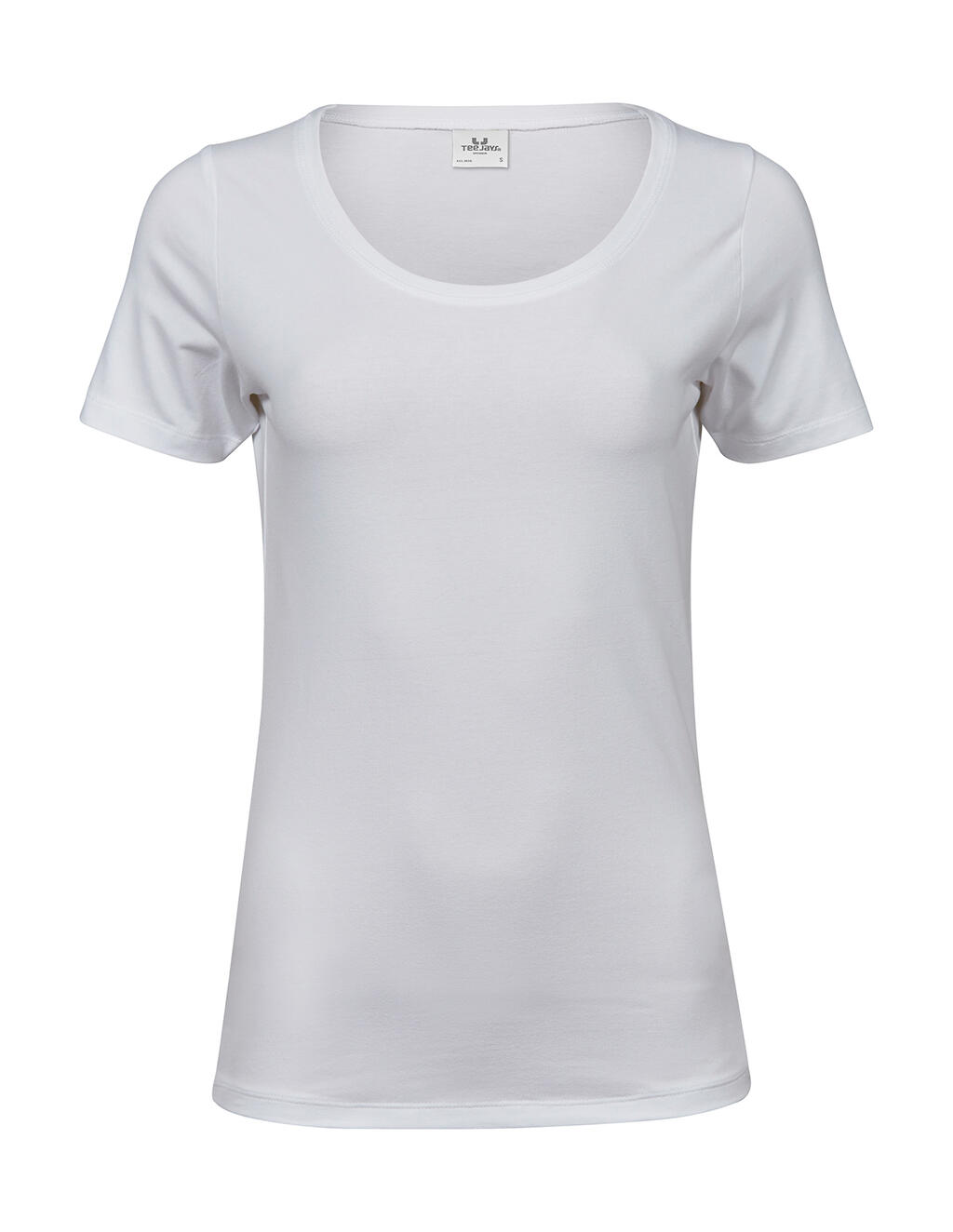 Stretch T-shirt voor dames - 000 - Wit