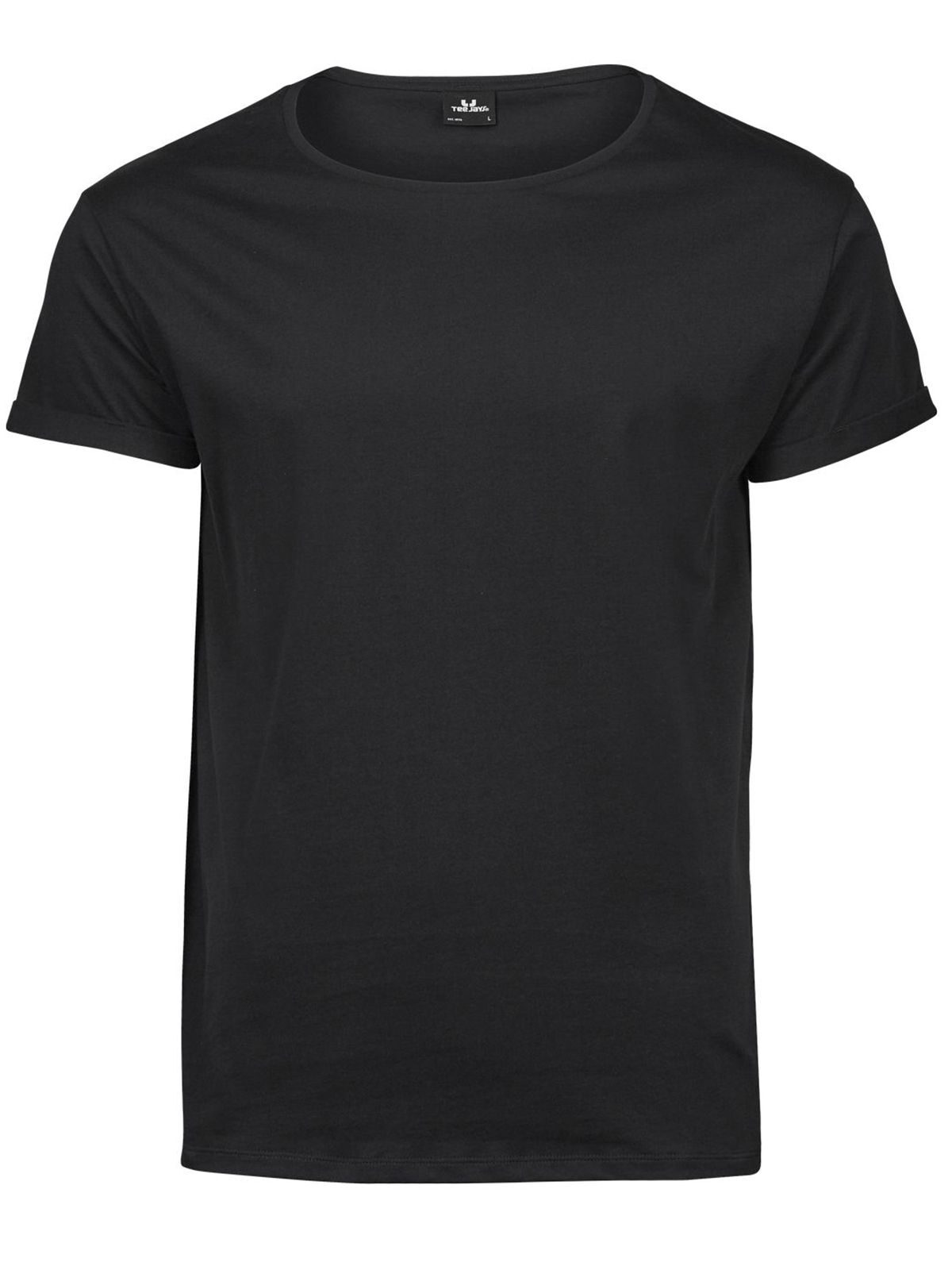 Men's Roll-Up Tee - BLK - Black
