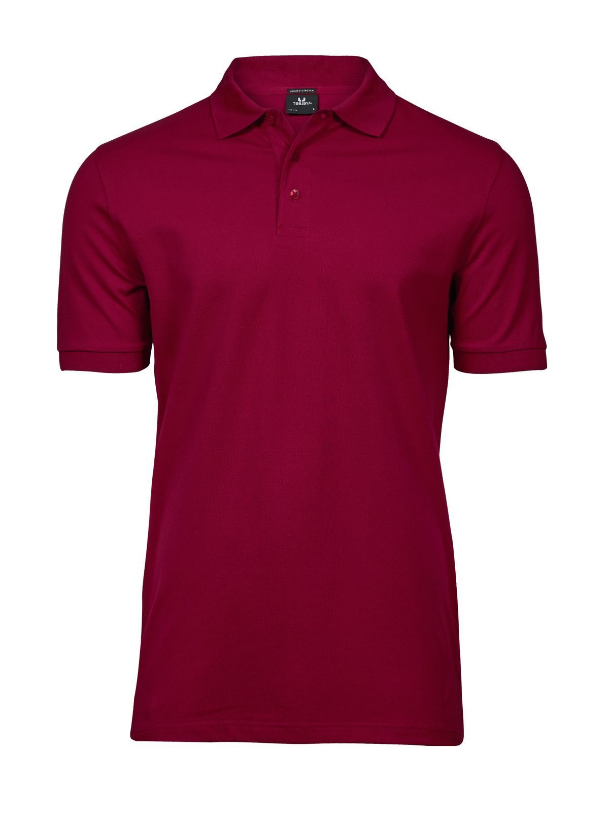 Men's Luxury Stretch Polo - Deep Red