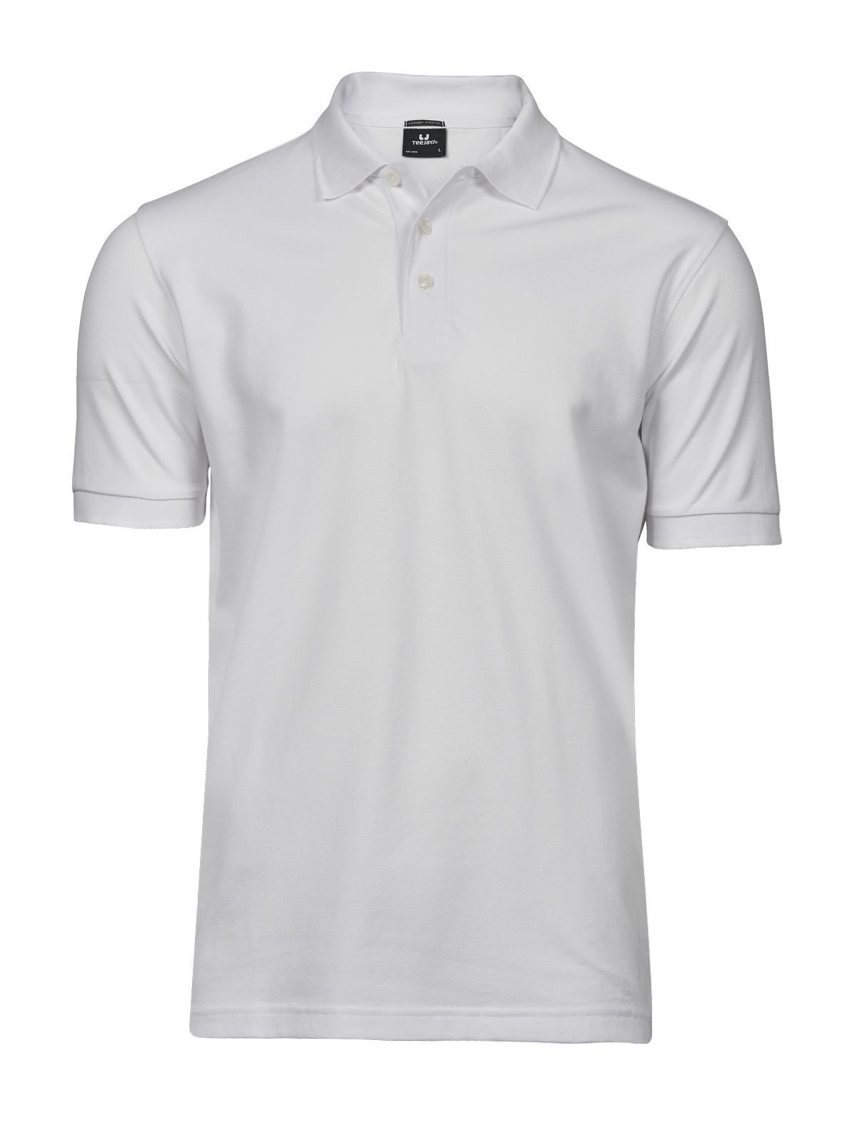 Men's Luxury Stretch Polo - WHT - White