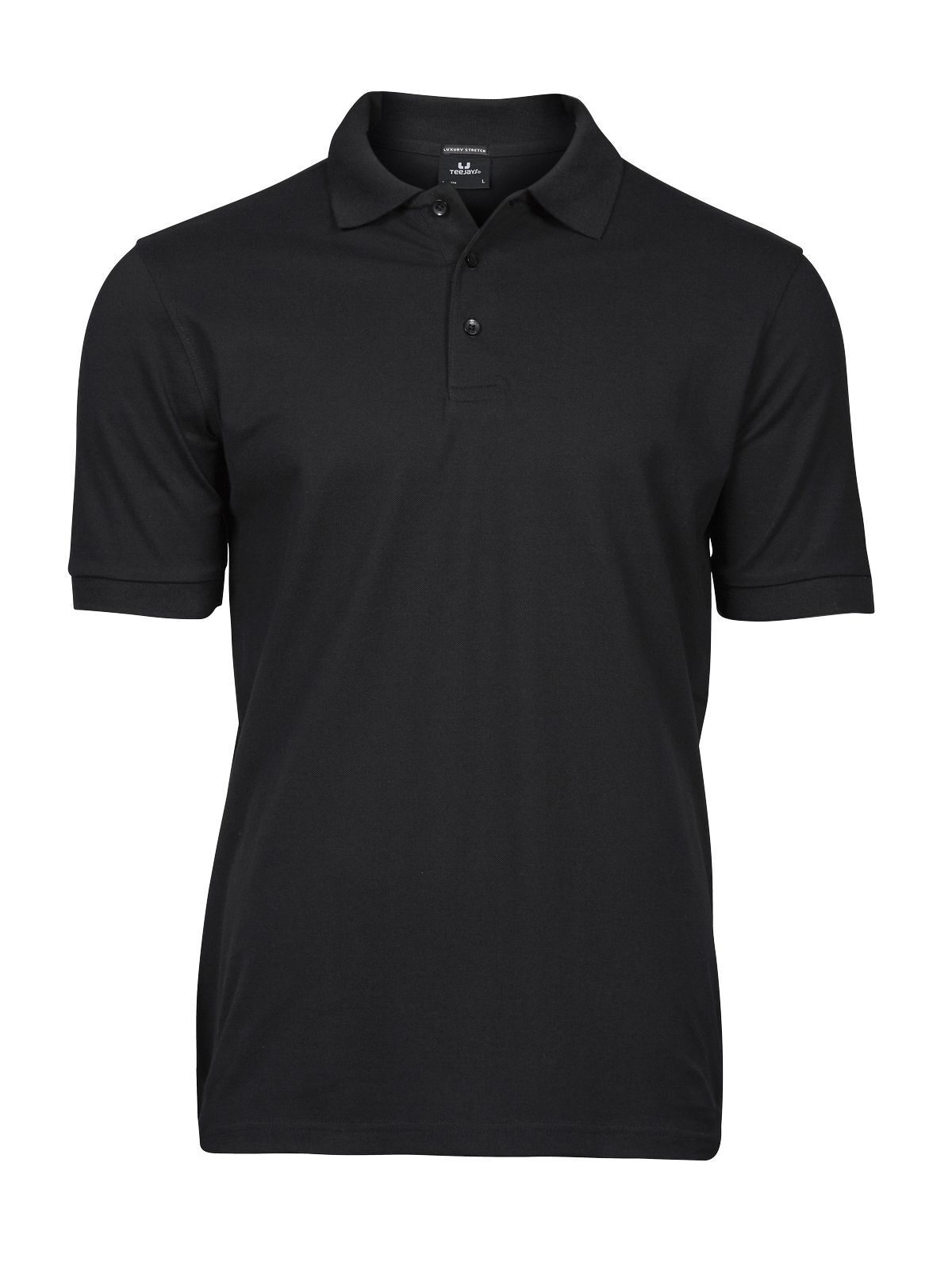 Men's Luxury Stretch Polo - BLK - Black