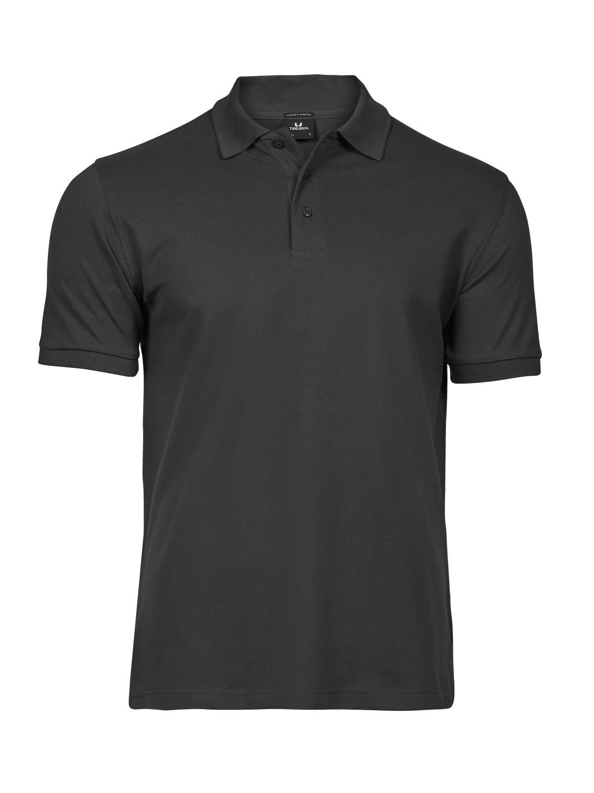 Men's Luxury Stretch Polo - Dark Grey