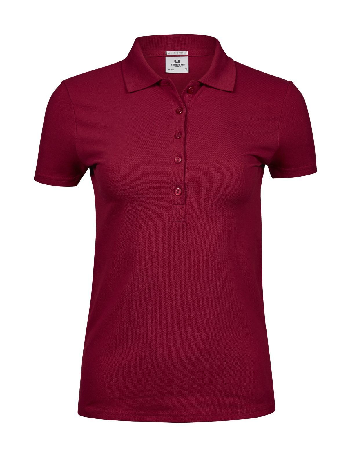 Women's Luxury Stretch Polo - Deep Red