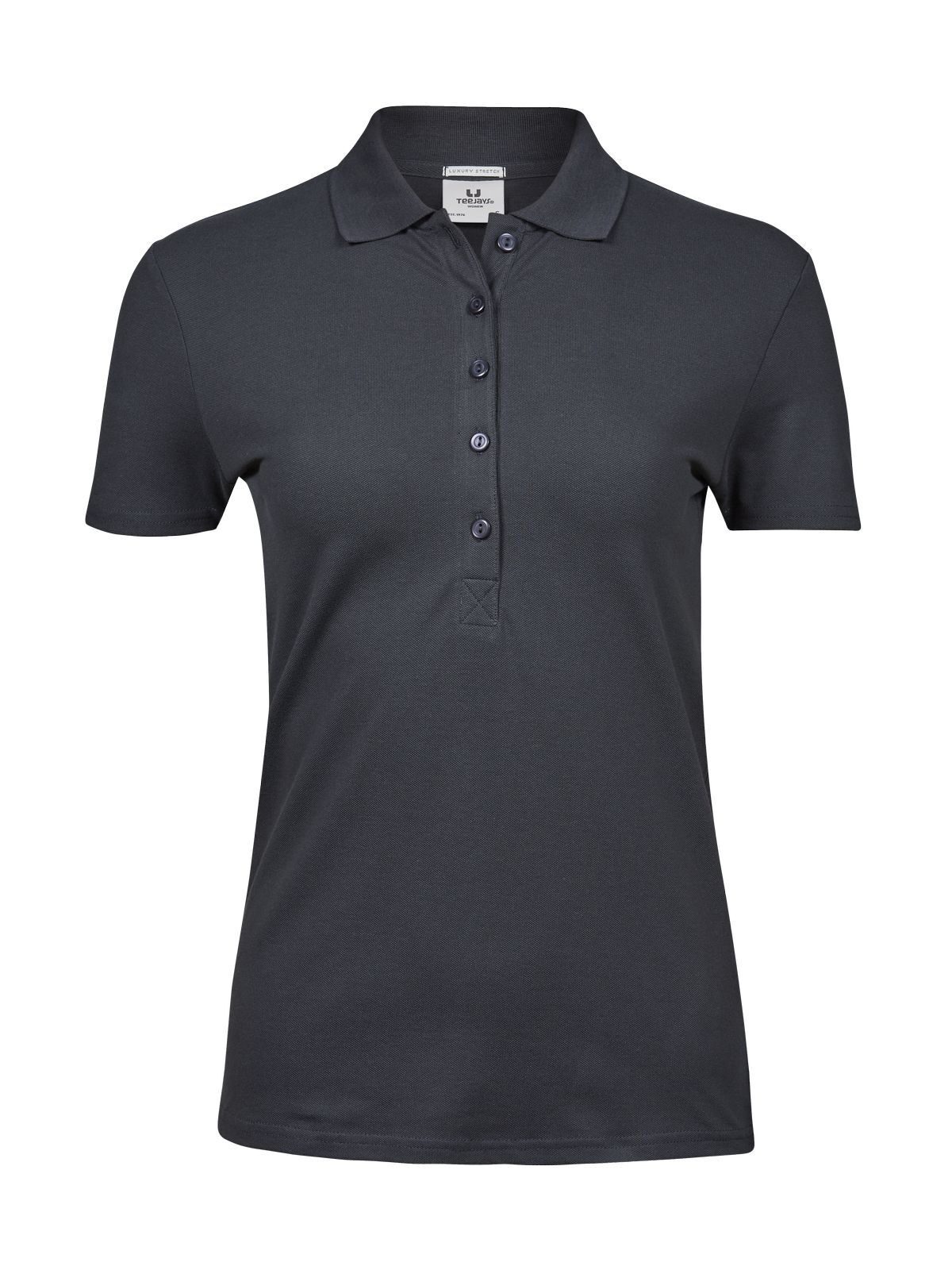 Women's Luxury Stretch Polo - Dark Grey