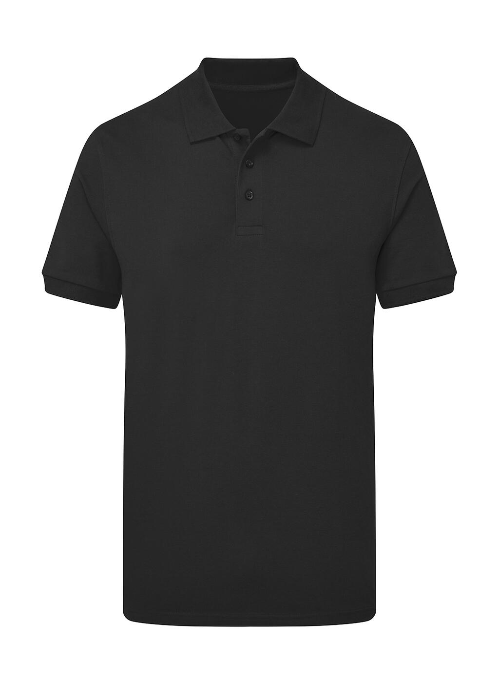 Men's Stretch Polo Shirt without Signature Tag - 104 - Dark Black