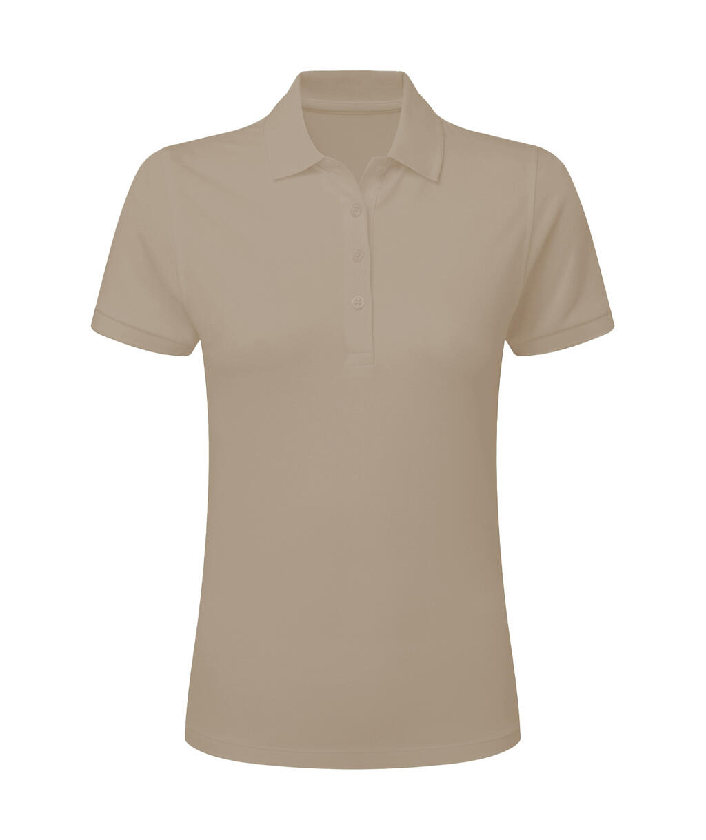Women's Stretch Polo Shirt without Signature Tag - 745 - PASTEL MACCHIATO