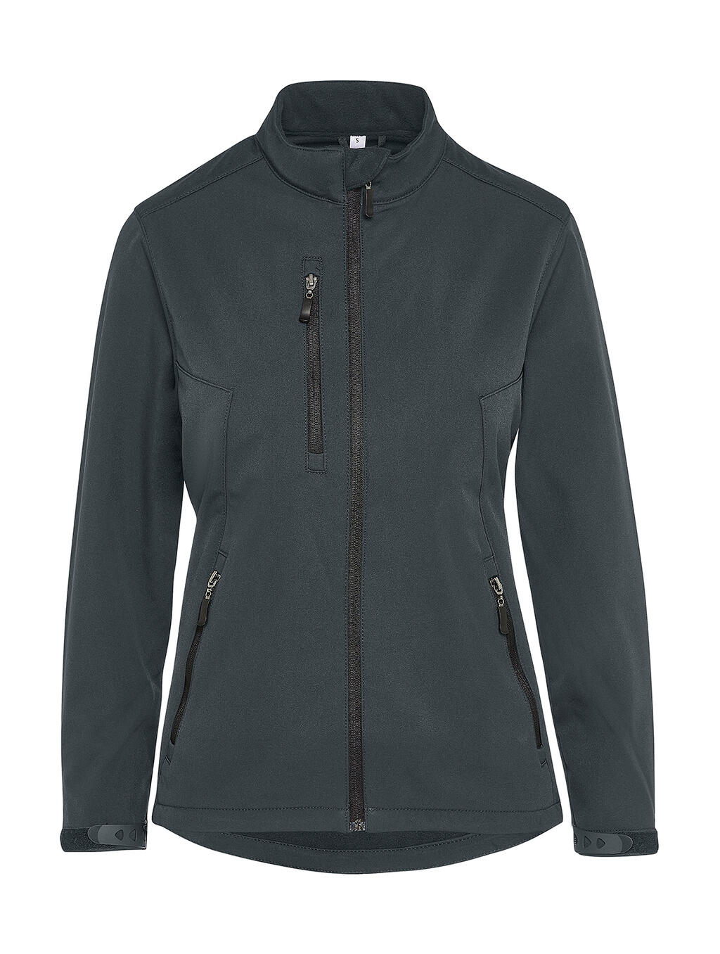 Dames softshelljack zonder label Signature - 130 - Houtskool