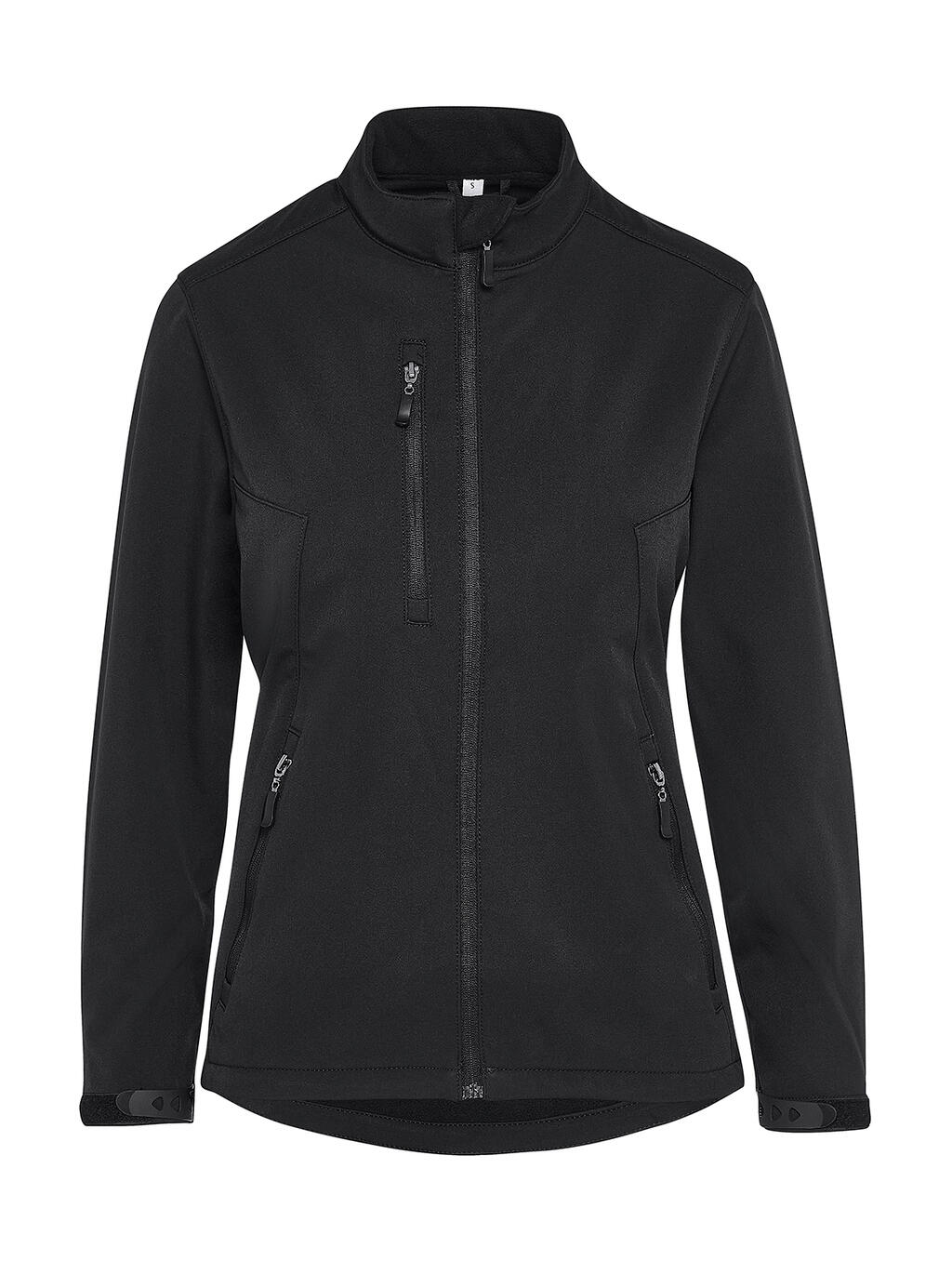 Dames softshelljack zonder label Signature - 101 - Zwart