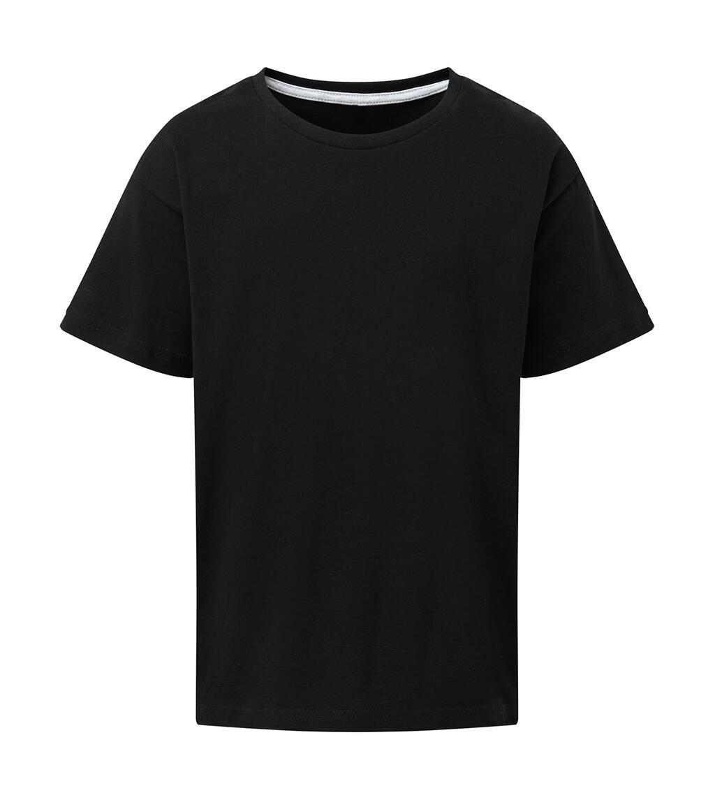 Signature kindershirt zonder label - 104 - Donkerzwart