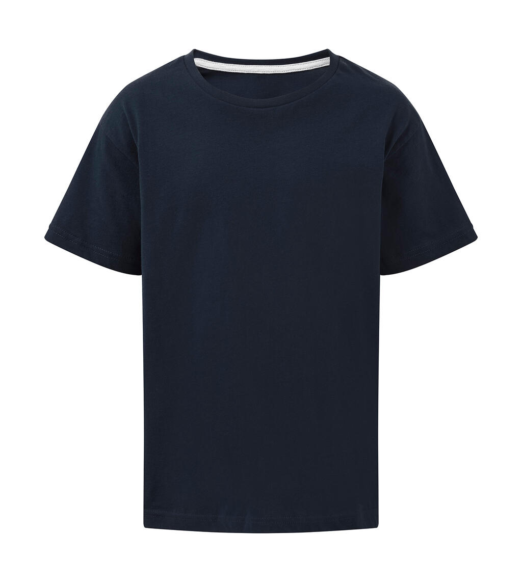 Signature kindershirt zonder label - 200 - Donker marineblauw