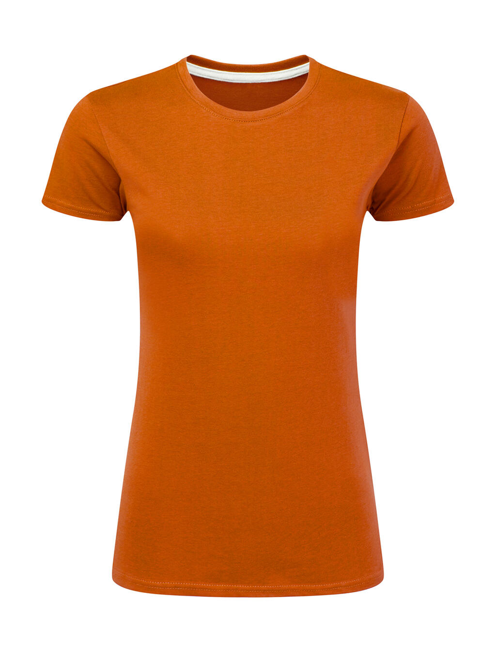 Dames T-shirt met logo, zonder label.