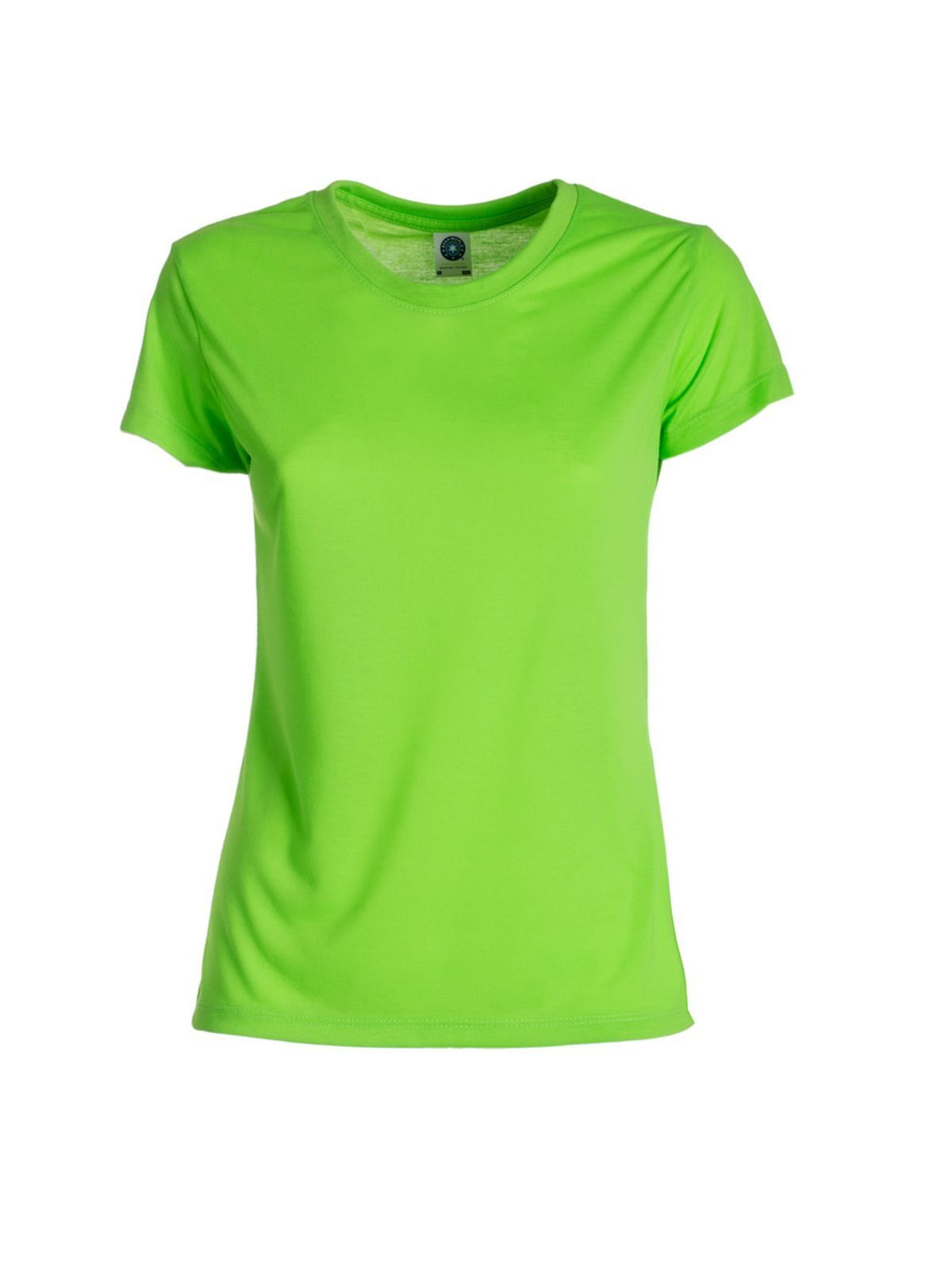 Dames performance T-shirt - 77 - Fluorescerend groen