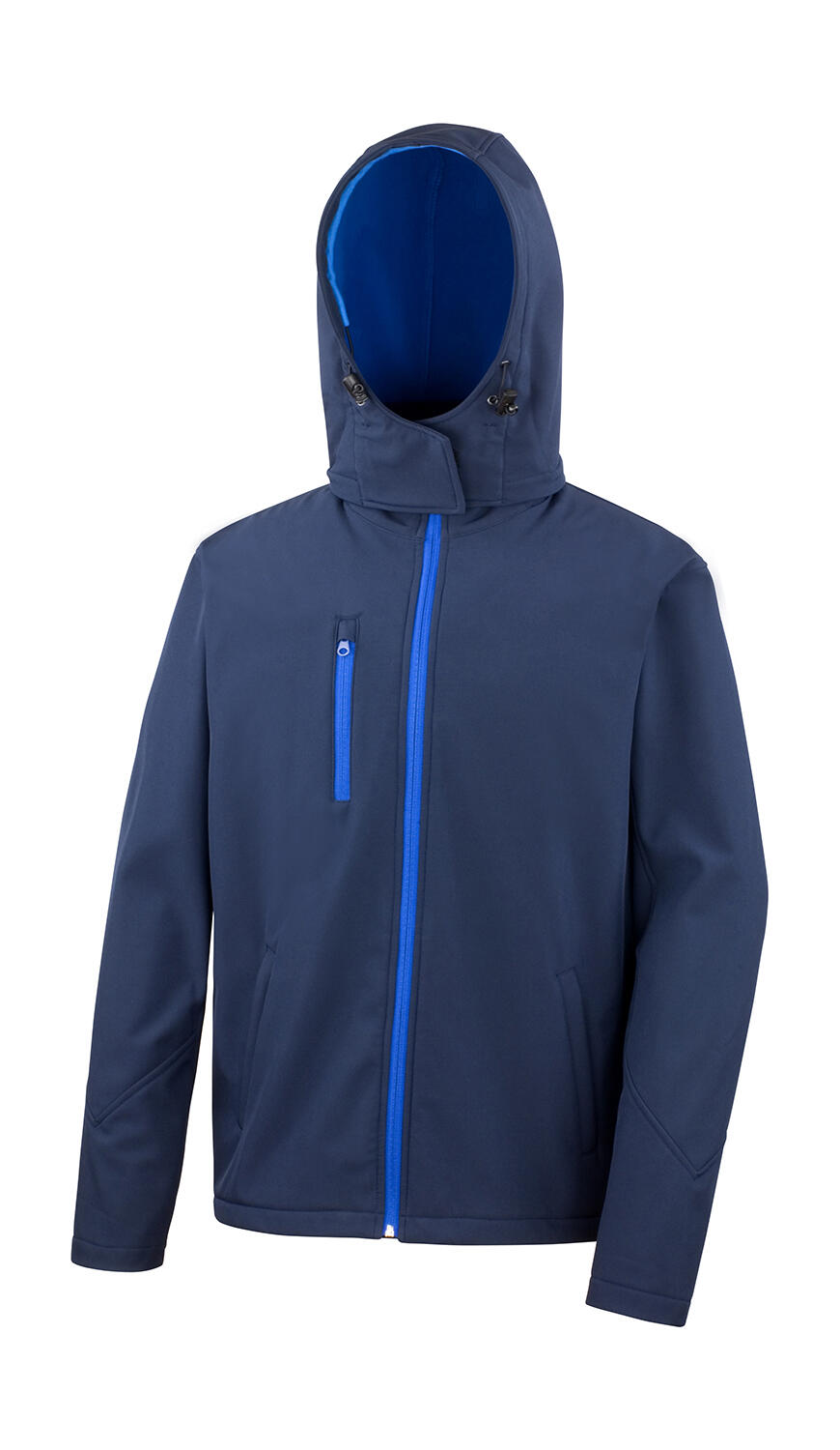 TX Performance Softshell met capuchon - NVJA - Marineblauw/Jasmijn