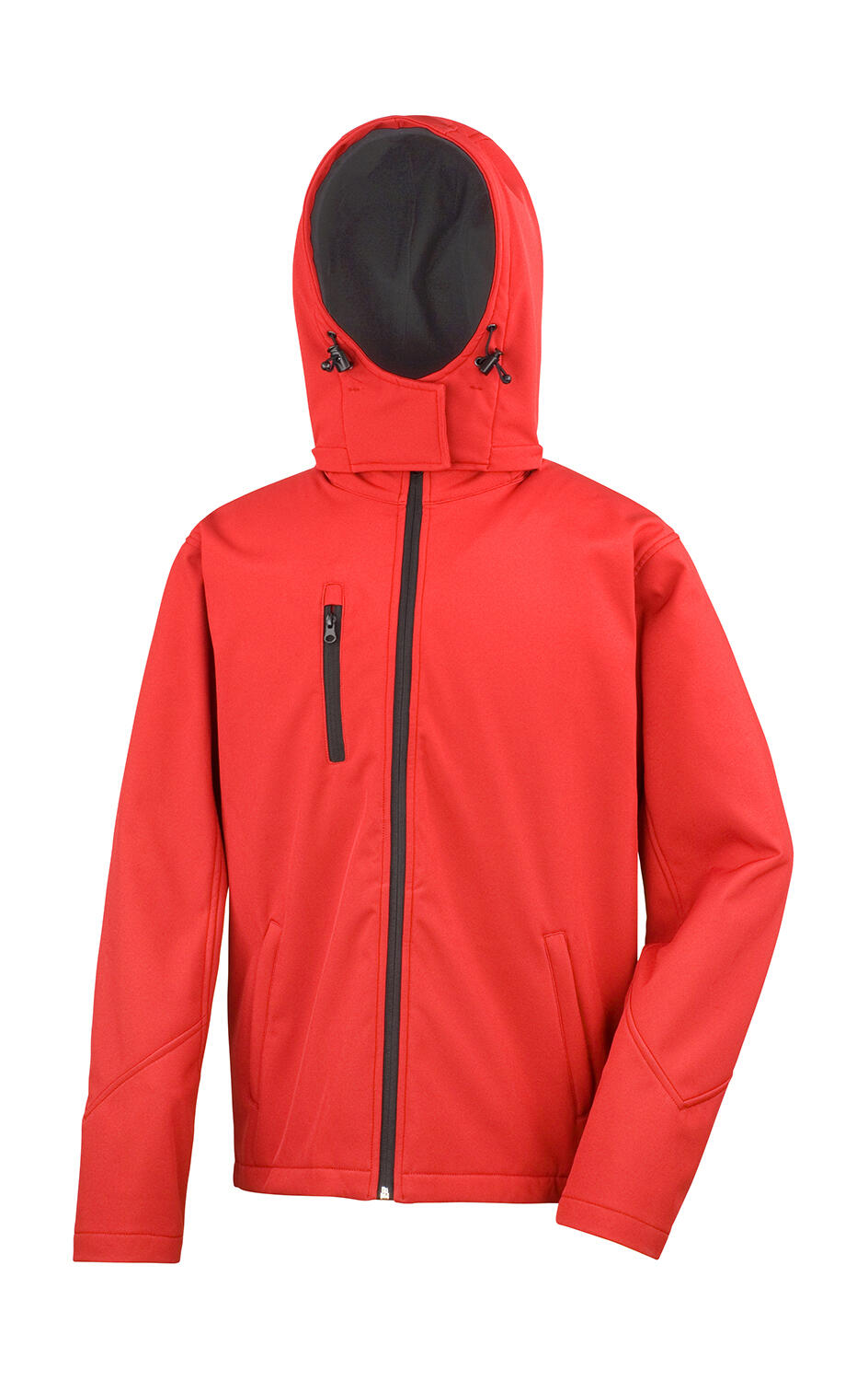TX Performance Softshell met capuchon - RDBK - Rood/Zwart