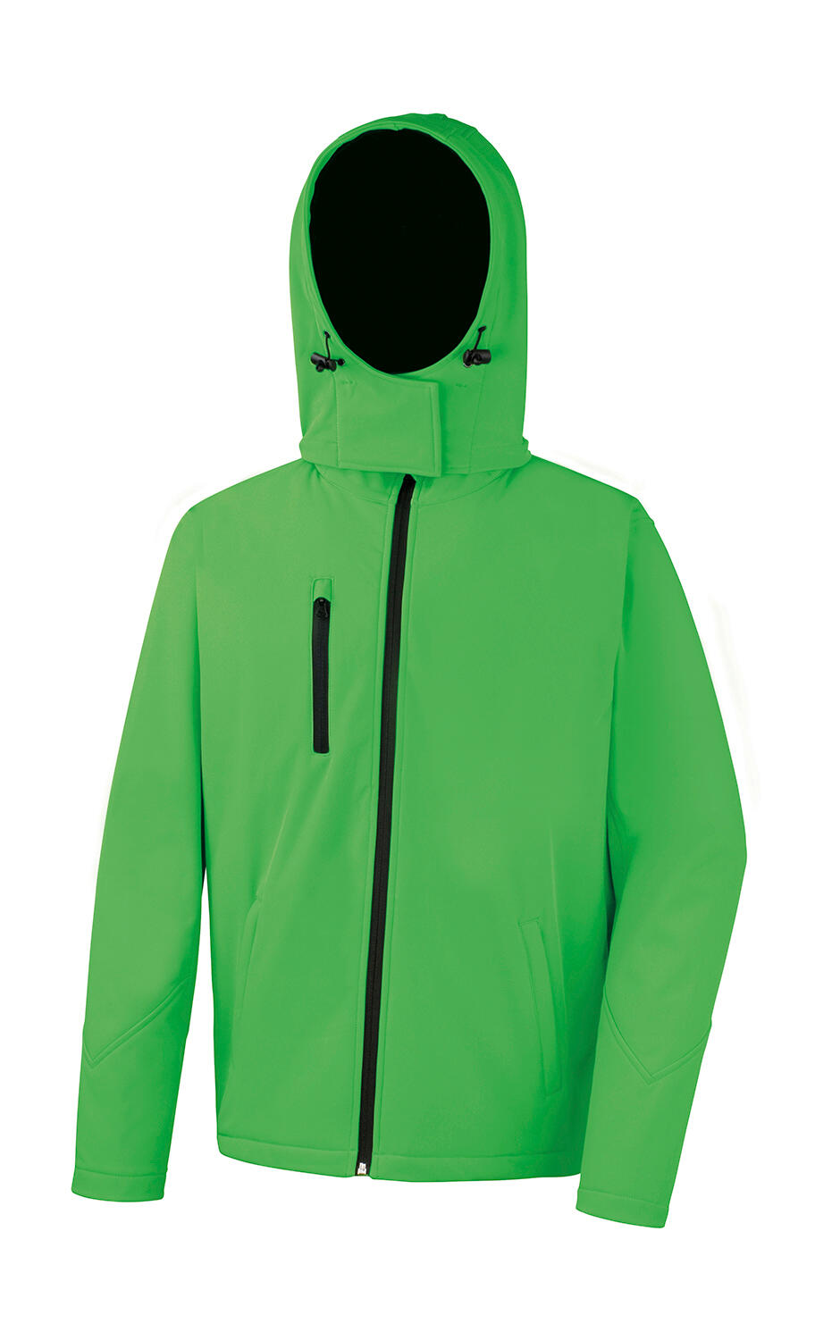 TX Performance Softshell met capuchon - GNBK - Levendig groen/zwart