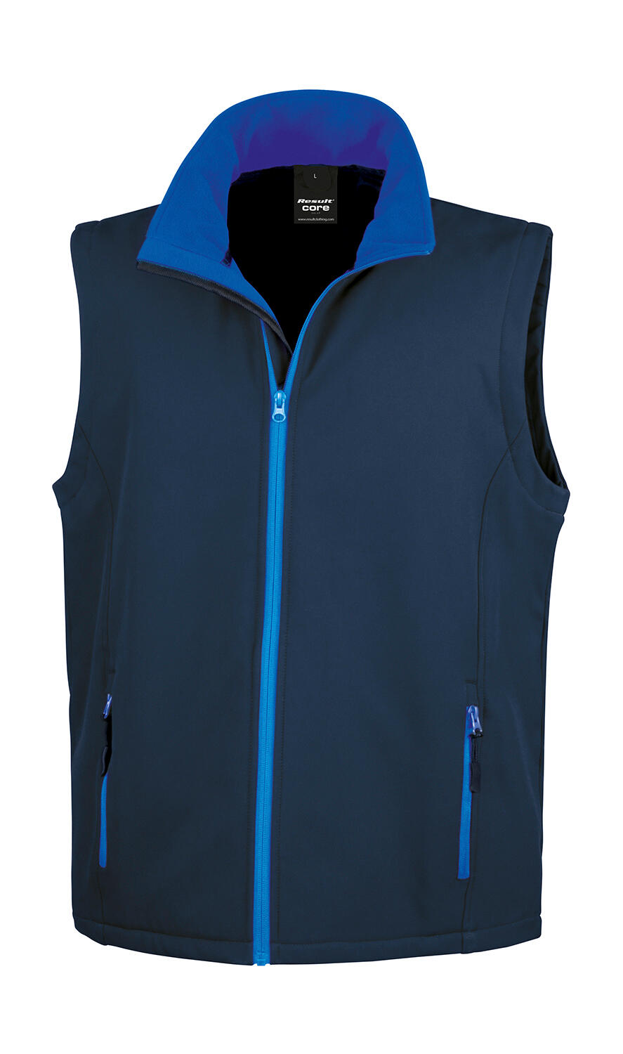 Printable Softshell Vest - NVJA - Navy/Jasmine