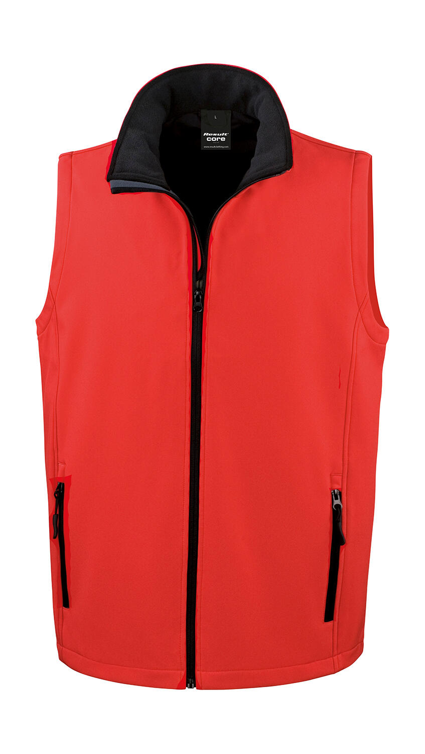 Printable Softshell Vest - RDBK - Red/Black