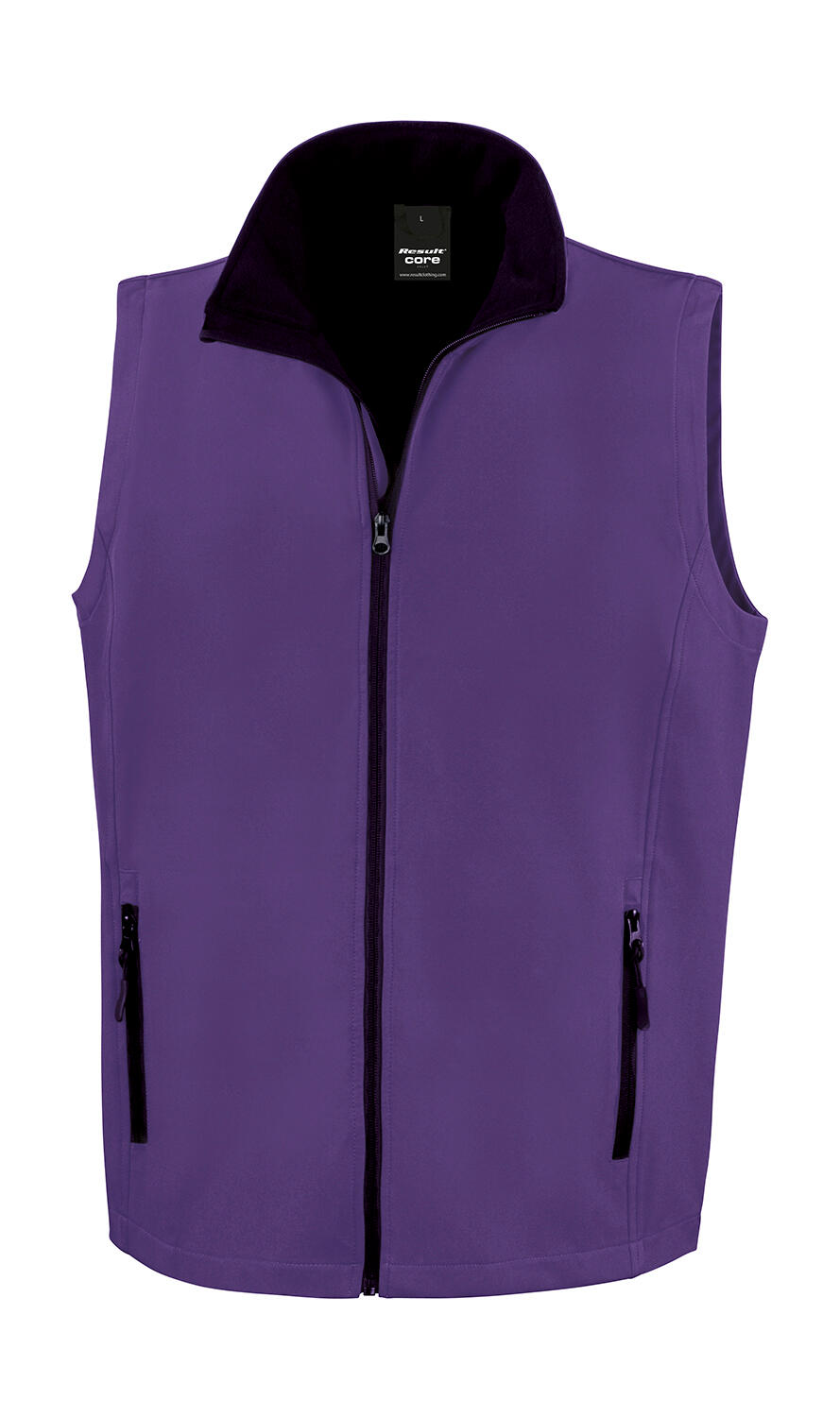 Printable Softshell Vest - 371 - Purple/Black