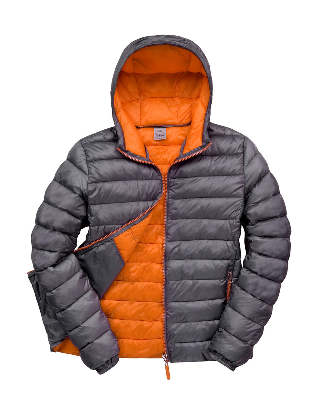 Sneeuwvogeljas met capuchon - 162 - Grijs/Oranje