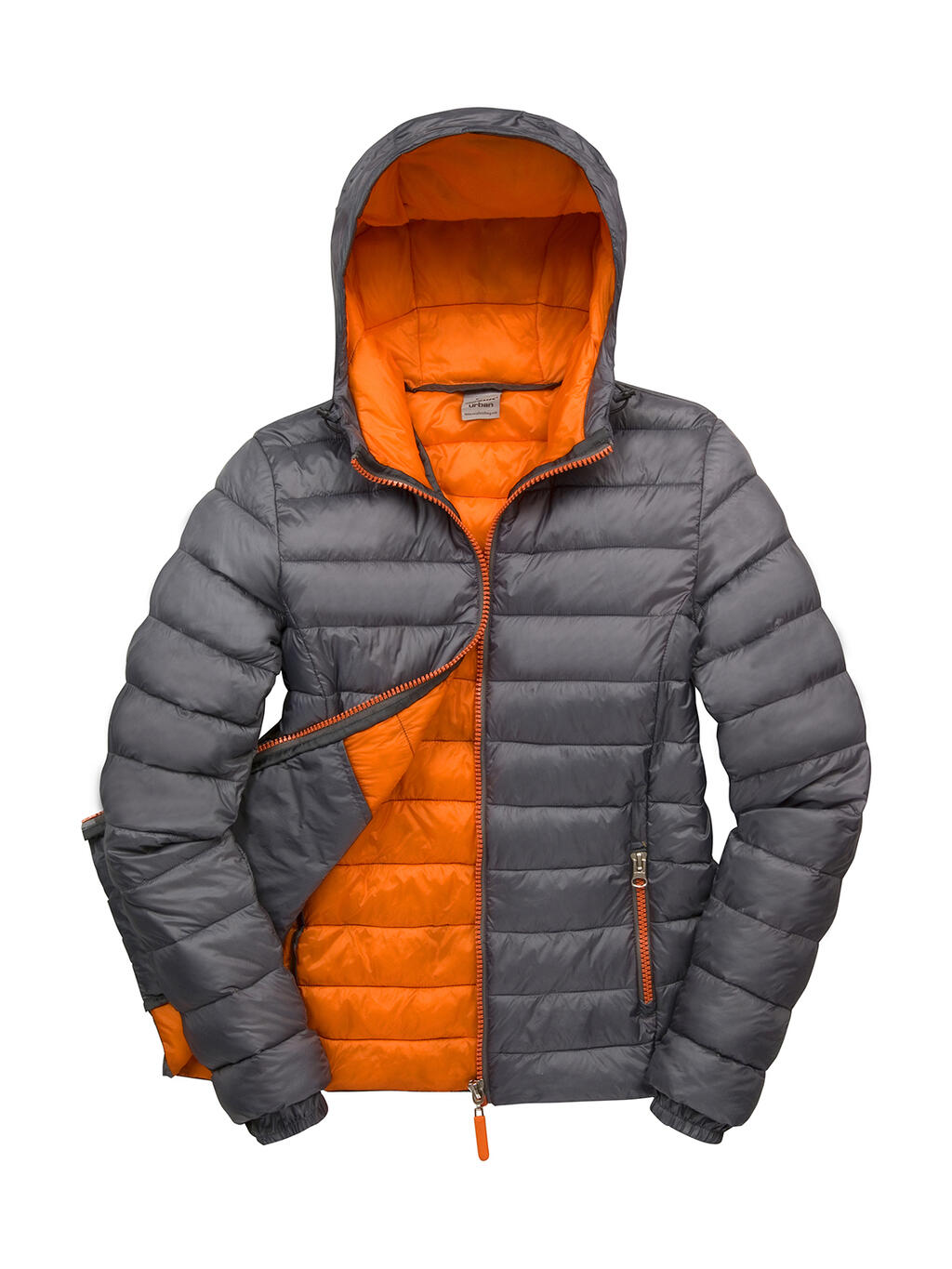 Women's Snow Bird Hooded Jacket - 162 - Grey/Orange