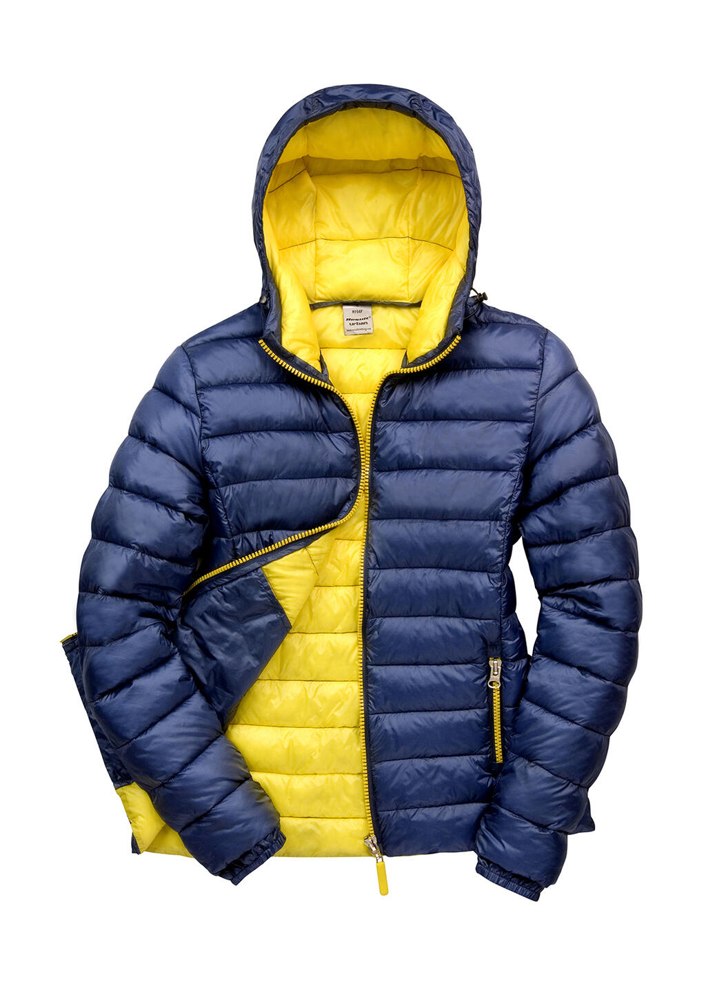 Women's Snow Bird Hooded Jacket - 272 - Navy/Yellow