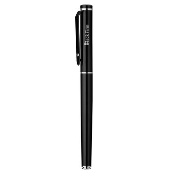 Caliope rollerpen. Metalen rollerballpen met glanzende details op de punt. - 103 - Zwart