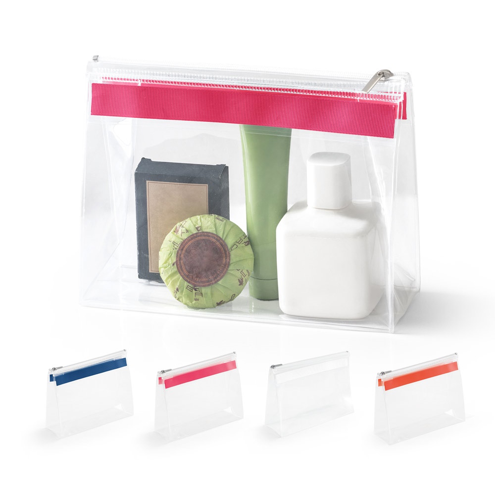 CHASTAIN. Doorzichtig EVA-etui met ritssluiting.