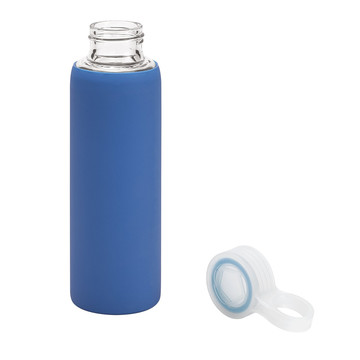 DHABI. Sportwaterfles van 380 ml van borosilicaatglas. - 104 - Blauw