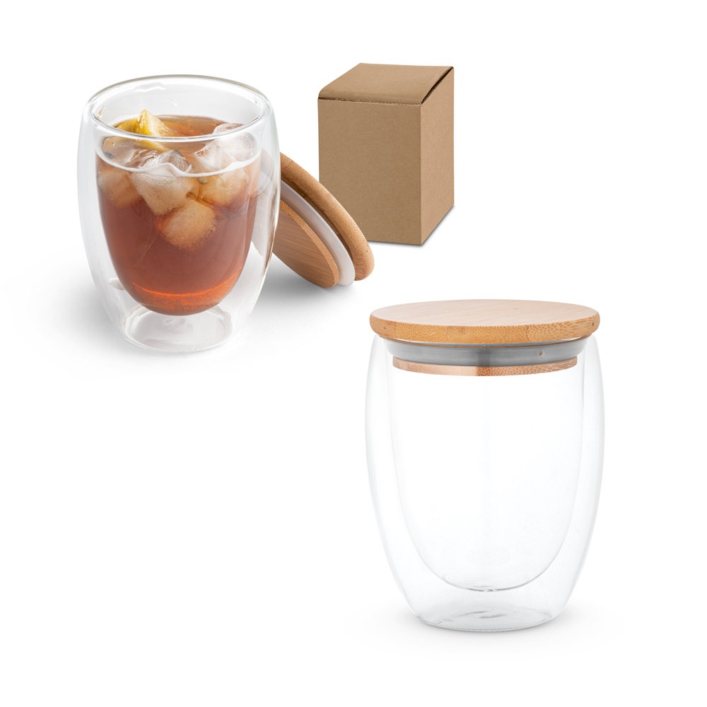 ECUADOR L. Reisbeker van borosilicaatglas, 350 ml