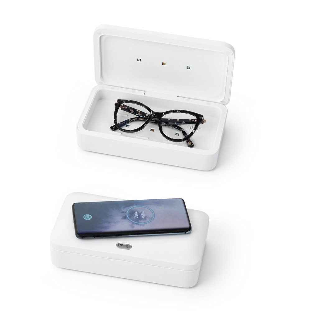 BACTOUT. UV-sterilisatiebox met draadloze oplader Fazt