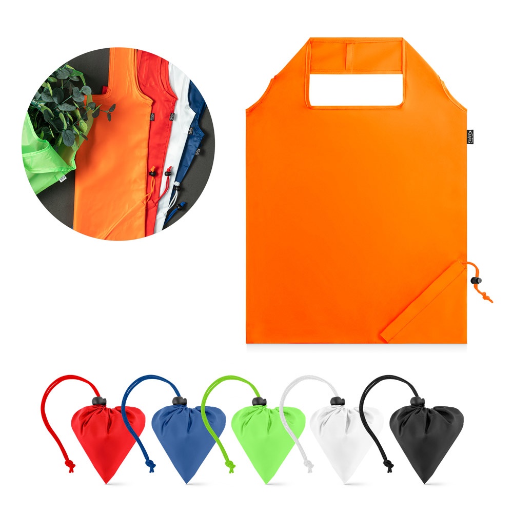 BEIRA. Opvouwbare boodschappentas gemaakt van 190T gerecycled polyester (100% rPET).