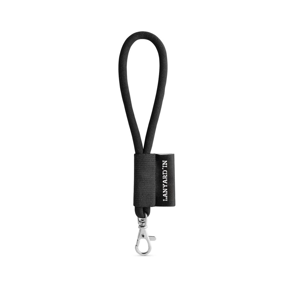 75090. SET Short TUBE Lanyard (Ø 7 mm) with 9 mm lever carabiner