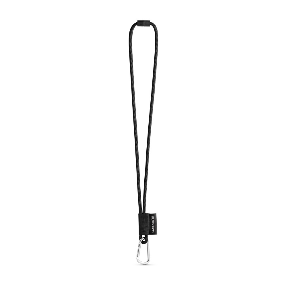 75091. NAUTIC Lanyard SET Long (Ø 7 mm) with 55 mm D-ring carabiner and Ø 7 mm safety lock