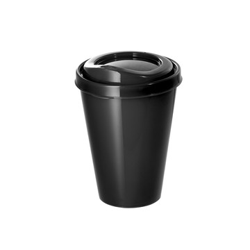 FRAPPÉ. Herbruikbare PP-beker 430 ml - 103 - Zwart