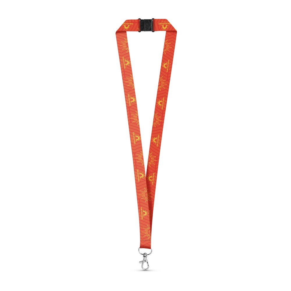 BRISTOL. SUBLIMATION Long II Lanyard Set (20 mm) with 20 mm trigger carabiner and safety lock