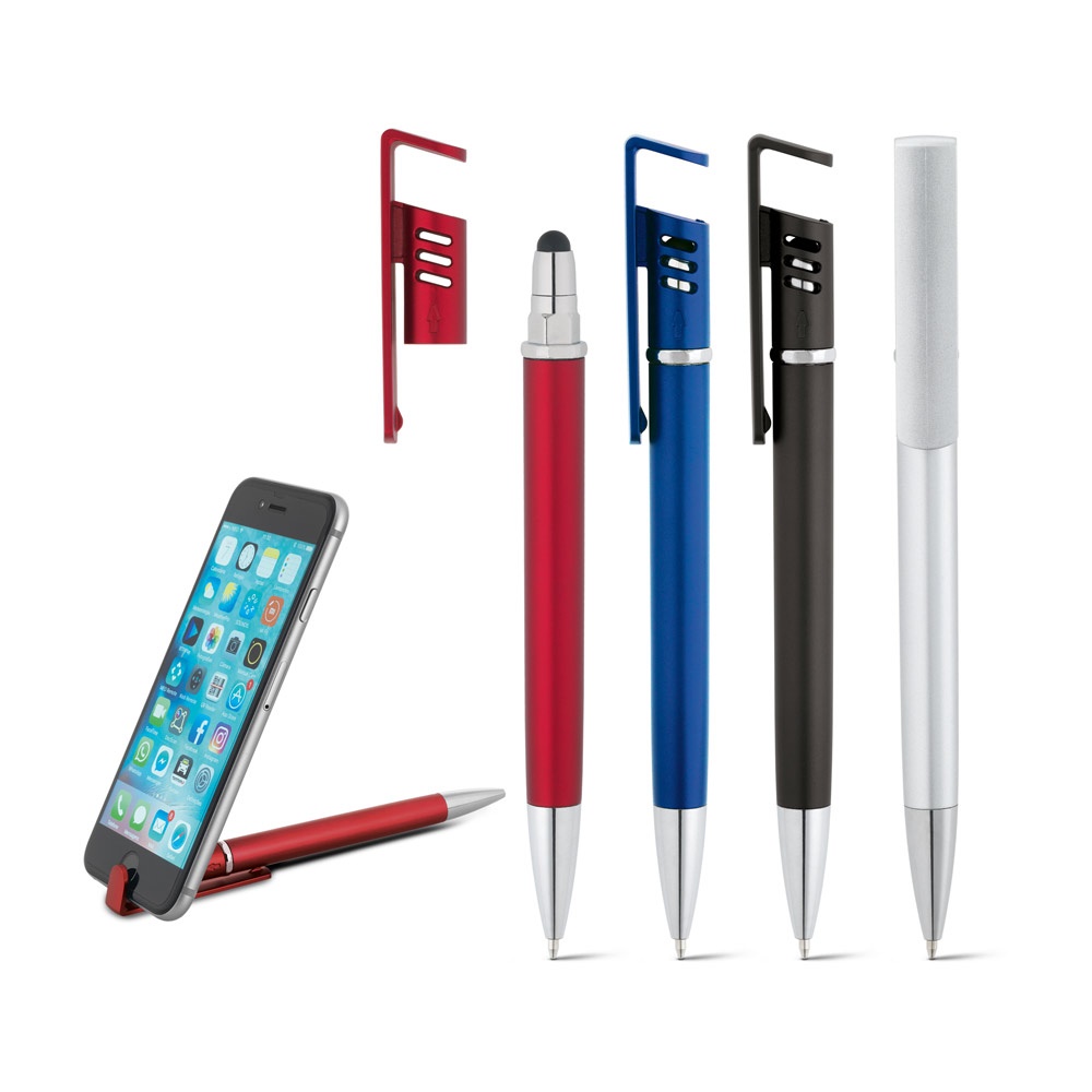 TECNA. ABS ballpoint pen with metallic finish.