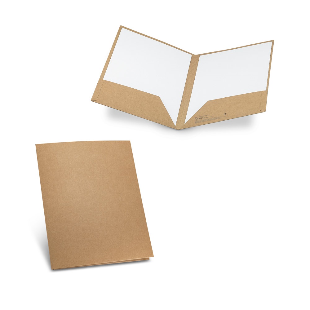 PUZO. A4-documentmap gemaakt van gerecycled papier (400 g/m²).