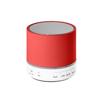 PEREY. Draagbare luidspreker met microfoon in ABS. - 105 - Rood