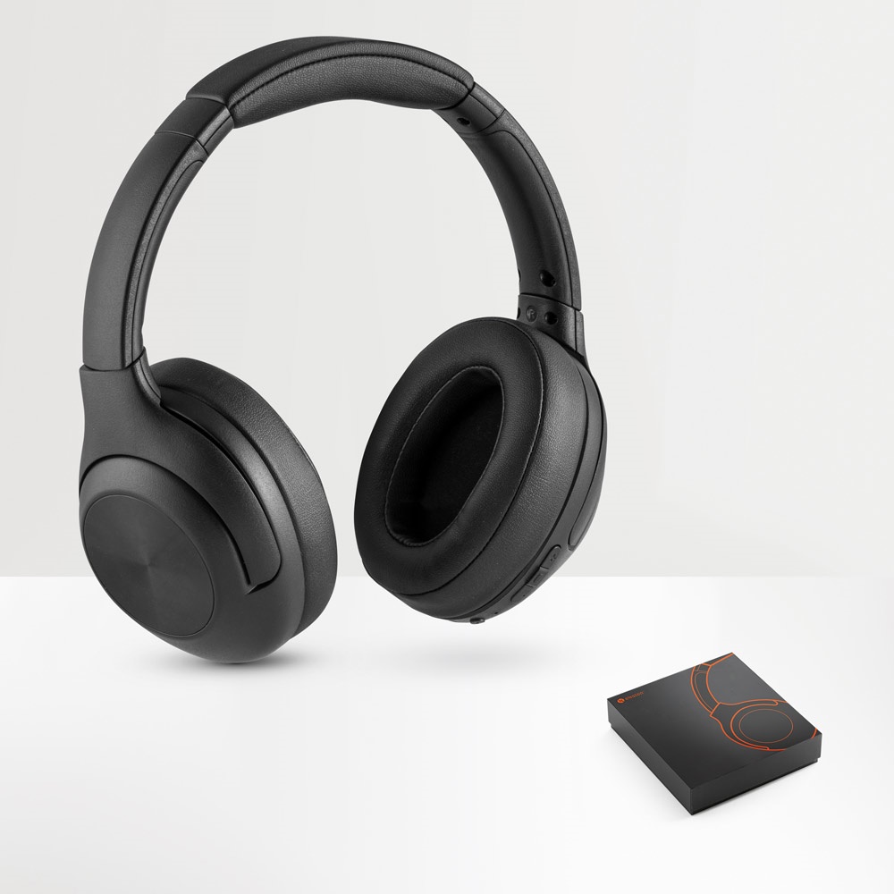 MELODY. Draadloze PU-hoofdtelefoon met Bluetooth 5.0-transmissie.