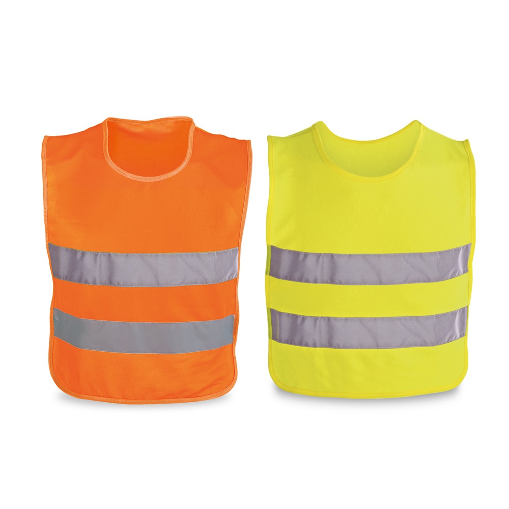 MIKE. Reflecterend vest voor kinderen. 100% polyester.