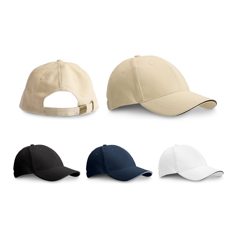 CHRISTOPHE. Sandwich hat, 100% cotton (260 g/m²).
