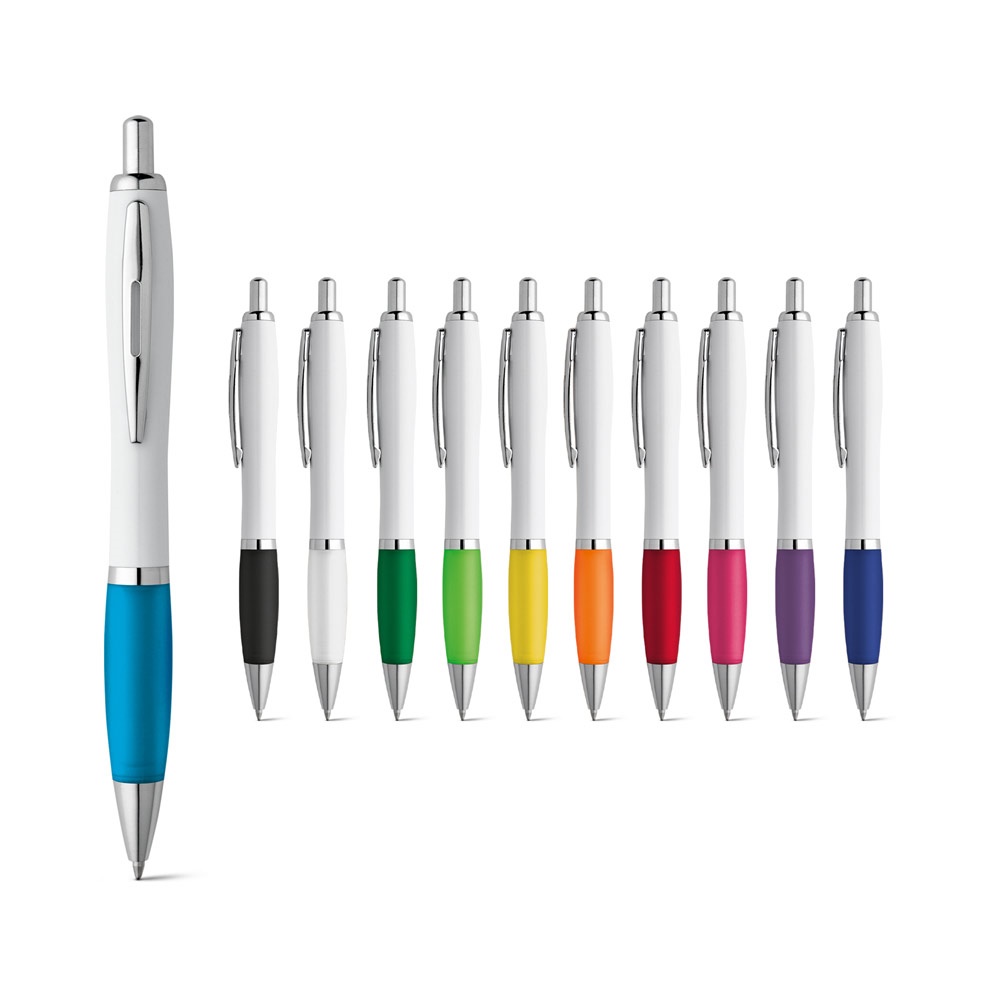 MOVE. ABS-balpen met metalen clip en details.
