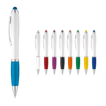 SANS BK. Ballpoint pen with metal clip