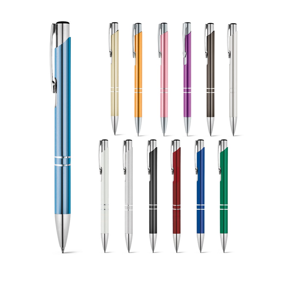 BETA. Aluminum ballpoint pen with clip.