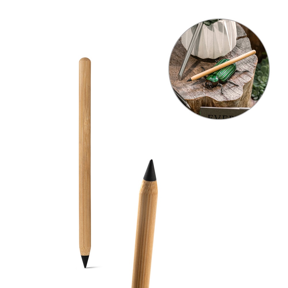 INFINITY. Inkless bamboo pen with graphite tip.