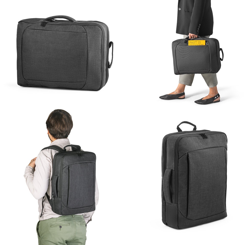 ALEXANDRIA. 2-in-1 15.6" Laptop Backpack in 600D Polyester