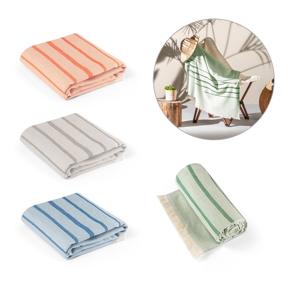 CAPLAN. Multifunctionele handdoek (260 g/m²) gemaakt van 90% katoen en 10% gerecycled katoen.