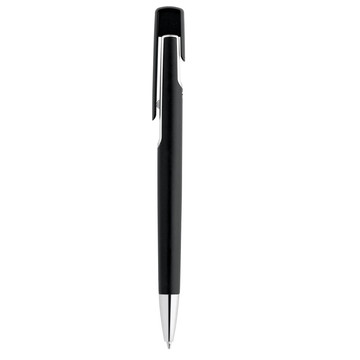 BRIGT. Balpen met metallic afwerking - 127 - Satijnchroom