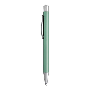 LEA. Aluminium balpen met clip. - 119 - Lichtgroen