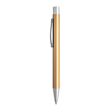LEA. Aluminium balpen met clip. - 137 - Satijngoud